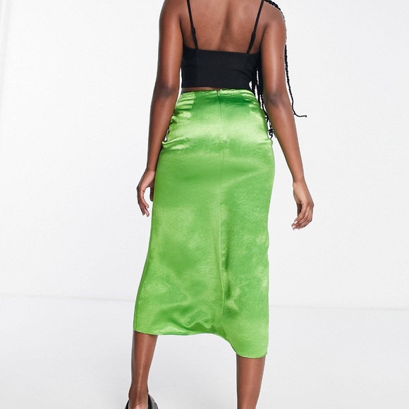 NWT & Other Stories Midi Skirt in Green Size US6 - Picture 6 of 7